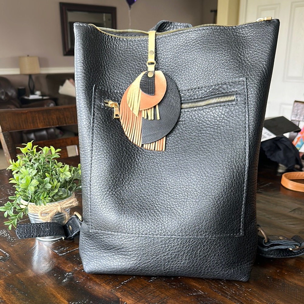 COPY - Portland leather goods laptop tote backpack
